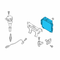 OEM 2019 Hyundai Elantra Engine Control Module Unit Diagram - 391F5-03AB2