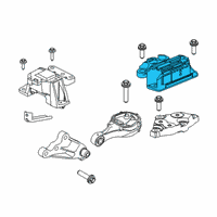 OEM 2020 Jeep Renegade ISOLATOR-Engine Mount Diagram - 68439614AA