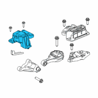 OEM 2019 Jeep Renegade ISOLATOR-Engine Mount Diagram - 68439358AA