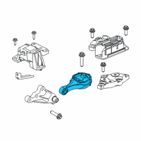 OEM Jeep Support-Engine Mount Diagram - 68439620AA