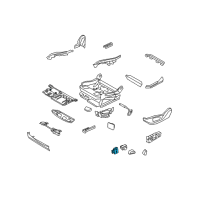 OEM 2015 BMW 528i Seat Adjustment Switch, Left Diagram - 61-31-6-958-525