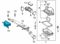 OEM Toyota Corolla Cross Inlet Duct Diagram - 17753-F2050