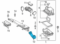 OEM 2020 Lexus UX200 Inlet, Air Cleaner Diagram - 17752-F2010