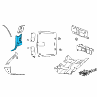 OEM 2008 Dodge Ram 2500 Panel-B Pillar Lower Trim Diagram - 5HA59BD5AG