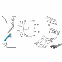 OEM 2009 Dodge Ram 2500 Panel-A Pillar Diagram - 1TE75BD1AA