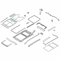 OEM 2015 Ford Edge Rear Weatherstrip Diagram - FT4Z-5851707-C