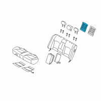 OEM 2015 Hyundai Sonata Heater-Rear Seat Back, RH Diagram - 89490-3S000