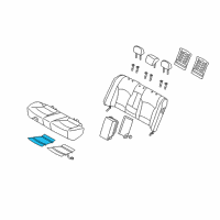 OEM 2014 Hyundai Sonata Heater-Rear Seat Cushion, RH Diagram - 89290-3S000