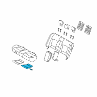 OEM 2015 Hyundai Sonata Heater-Rear Seat Cushion, LH Diagram - 89190-3S000