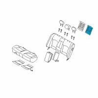 OEM 2013 Hyundai Sonata Heater-Rear Seat Back, LH Diagram - 89390-3S000