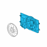 OEM 2004 Saturn Ion Cooling Fan Shroud Diagram - 22695586