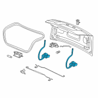 OEM Chevrolet Malibu Hinge Diagram - 15267824