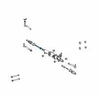 OEM 2010 Lexus LS600h End Sub-Assy, Steering Rack Diagram - 45503-59155