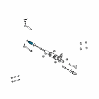 OEM 2017 Lexus RC F Boot Set, Steering Rack Diagram - 45535-59055