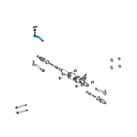 OEM 2017 Lexus LS460 Rod Assy, Tie Diagram - 45460-59095