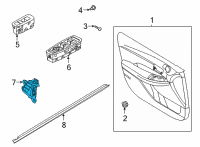 OEM 2020 Hyundai Sonata Switch Assembly-Ims Control Diagram - 93250-L1000-NNB