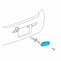 OEM Pontiac Back Up Lamp Assembly Diagram - 10440612