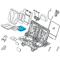 OEM BMW X7 FOAM PAD, SEAT, REAR LEFT Diagram - 52-30-7-443-471