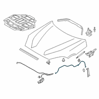 OEM BMW Z4 BOWDEN CABLE HOOD LATCH:512060 Diagram - 51-23-7-435-522