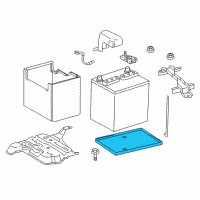 OEM 2014 Scion tC Battery Tray Diagram - 74431-12100