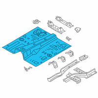 OEM 2021 BMW X7 Floor Pan Diagram - 41008493495