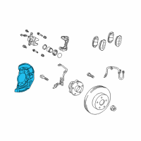 OEM 2011 Toyota Prius Dust Shield Diagram - 47781-47030