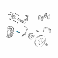 OEM 2013 Toyota Prius Plug-In Mount Bolt Diagram - 91552-L1050