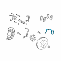 OEM Toyota Prius Brake Hose Diagram - 90947-02F83