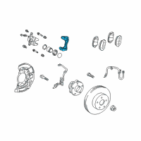 OEM 2019 Toyota Prius AWD-e Caliper Mount Diagram - 47722-47060