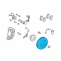OEM 2012 Toyota Prius Plug-In Rotor Diagram - 43512-47040