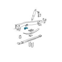 OEM 2002 Ford F-350 Super Duty Auxiliary Spring Bracket Diagram - EOTZ-5700-B