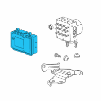 OEM 2013 Chevrolet Equinox Electronic Brake And Traction Control Module Kit Diagram - 22754644