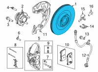 OEM Ford Mustang Mach-E ROTOR ASY - BRAKE Diagram - LJ9Z-1125-B