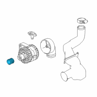 OEM BMW Pulley Alternator Diagram - 12-31-1-407-707