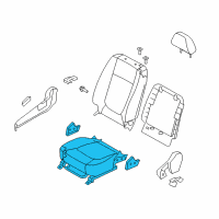 OEM Kia Spectra Cushion Assembly-Front Seat Diagram - 882022F701193