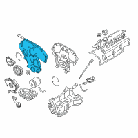 OEM 2005 Nissan 350Z Cover Assy-Front Diagram - 13501-AC705