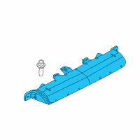 OEM 2017 Jeep Compass High Mounted Stop Diagram - 55112677AB