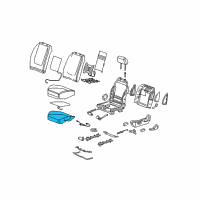 OEM 2004 Chevrolet Malibu Pad Asm-Driver Seat Cushion Diagram - 22717231