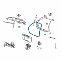 OEM 1996 Ford Taurus Weatherstrip Diagram - YF1Z-74404A06-AB