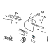 OEM 2002 Mercury Sable Door Ajar Switch Diagram - F1DZ-14018-A