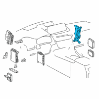 OEM 2017 Lexus RX450h Box, Computer Integration Diagram - 82877-0E040