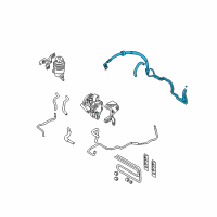 OEM 2005 Hyundai Tucson Hose Assembly-Power Steering Oil Pressure Diagram - 57510-2E001