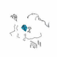 OEM 2008 Hyundai Tucson Pump Assembly-Power Steering Oil Diagram - 57100-2E000