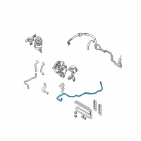 OEM 2008 Hyundai Tucson Tube-Return Diagram - 57566-2E000