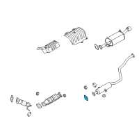 OEM 2012 Kia Forte Koup Exhaust Flange Gasket Diagram - 2786436010