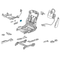 OEM Acura RLX Switch Assembly, Passenger Side Lumbar Support (Light Orchid) Diagram - 81252-TY2-A01ZA