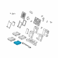 OEM 2011 BMW X6 Seat Upholstery, Left Diagram - 52-20-7-171-857