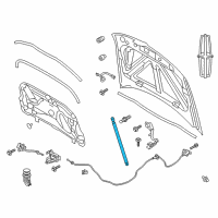 OEM Lincoln Support Strut Diagram - DA5Z-16C826-B