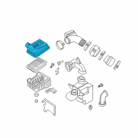 OEM 2003 Hyundai Tiburon Cover-Air Cleaner Diagram - 28111-2D250