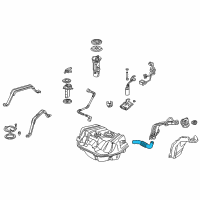 OEM 2000 Acura TL Tube, Filler Neck Diagram - 17651-S84-A01